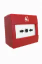 Conventional call point, dual mount, red