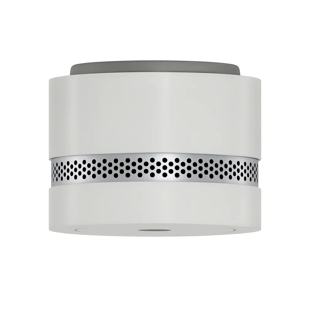 Mini smoke alarm, light grey, 10y