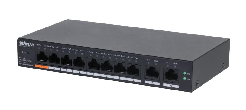 Switch|DAHUA|Type L2|Desktop/pedestal|PoE ports 8|CS4010-8ET-60