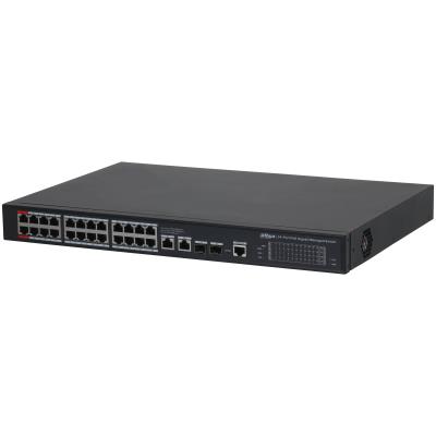 Switch|DAHUA|Switch type Managed|Switch layer L2|26xRJ-45 ports|RJ-45 Ports Type Gigabit Ethernet (10/100/1000)|Power over Ethernet (PoE) Yes|24xPower over Ethernet (PoE) ports quantity|Total Power over Ethernet (PoE) budget 360 W|S4228-24GT-360