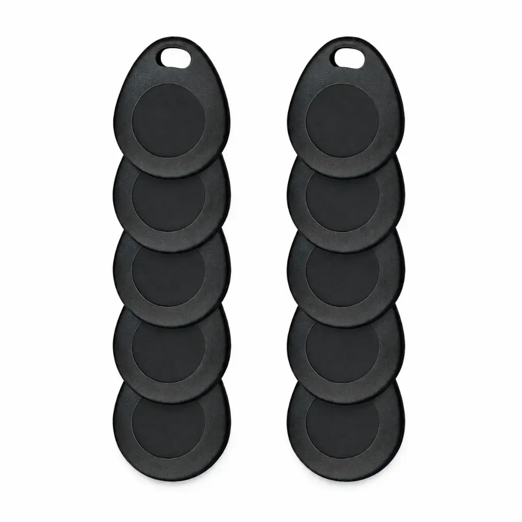 RISCO 10 Prox Tags, Black 13.56MHz