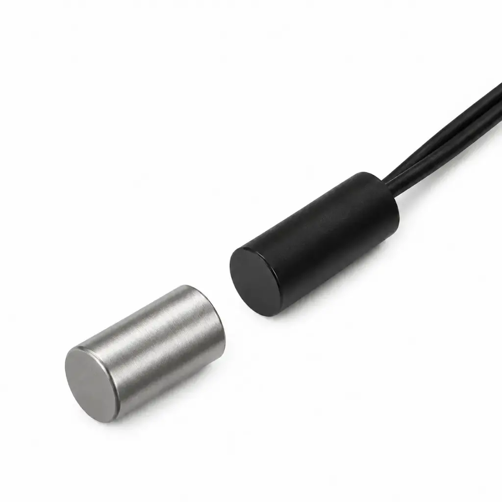 Recessed contact 15x6mm, black