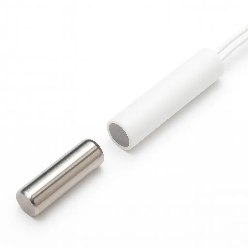 Recessed contact 27x6mm, white