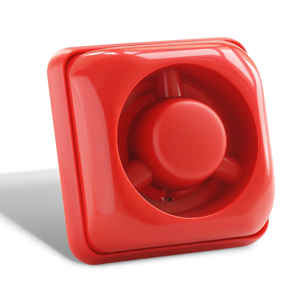 Siren, 24V, red