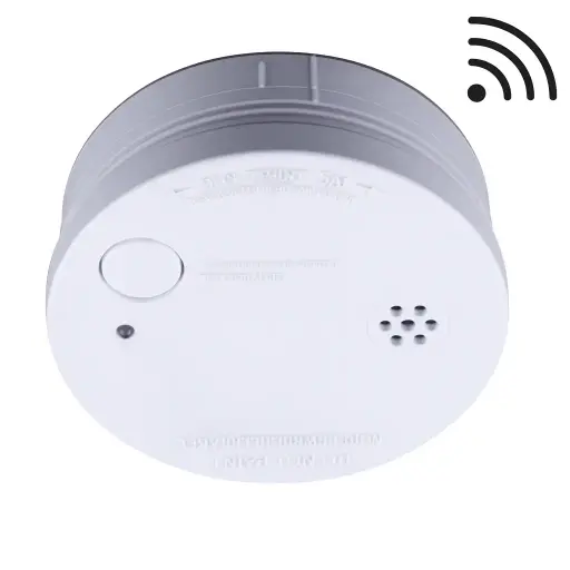 [205-015] Stand-alone smoke detector, wireless interconnection, 10 years