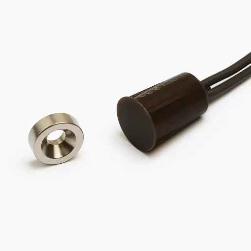 [BR-1011DM BR] Recessed contact 15x9mm Brown