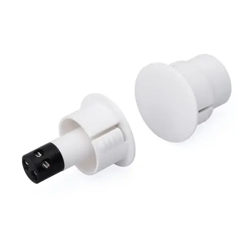 [BR-1021T] Recessed contact 30x19mm, screw contacts, white