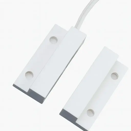 [BS-2011WH] Stick-on contact 33x13mm, white, side