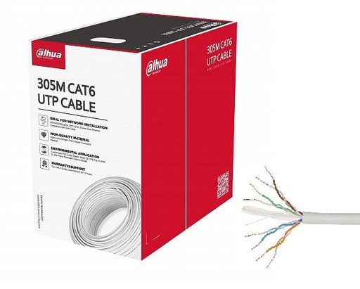 [O203PFM92163] CABLE CAT6 UTP 305M WHITE/PFM920I-6UN-C DAHUA
