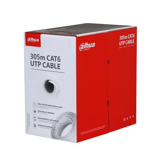 [O203PFM92796] CABLE CAT6 UTP 305M CCA WHITE/PFM922I-6UN-C-WHITE DAHUA