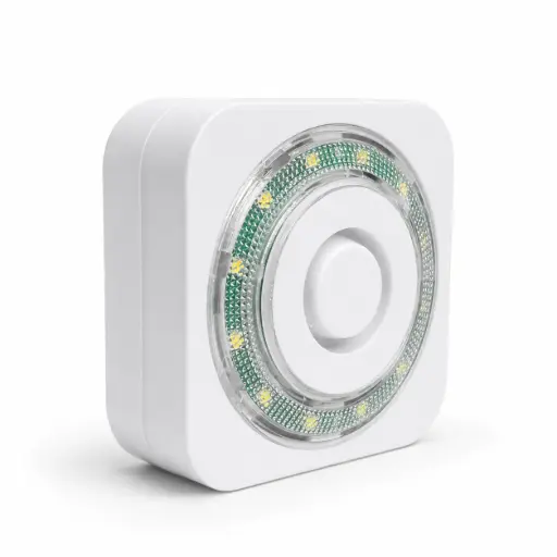 [ES-37WW] Indoor siren with flash 12V, white body/lens/LED