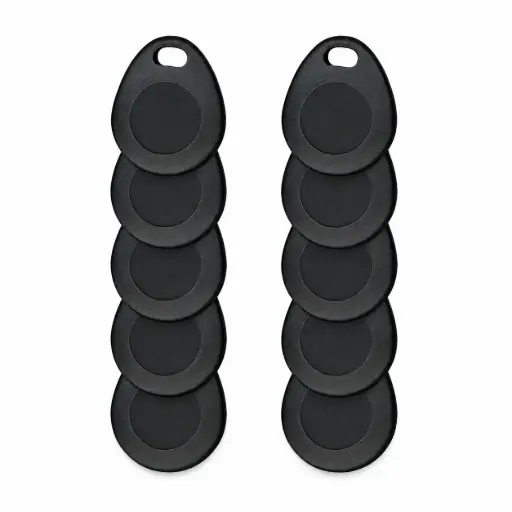 [RP200KT0000A] RISCO 10 Prox Tags, Black 13.56MHz